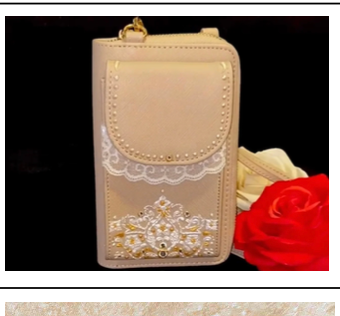 White design + Lace_ Phone Mini Purse