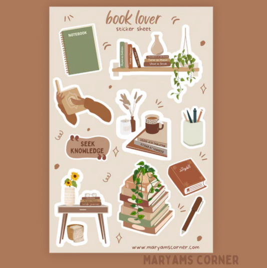 MCBook Lover Sticker Sheet