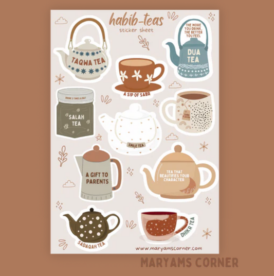 MC Habibtea Sticker Sheet