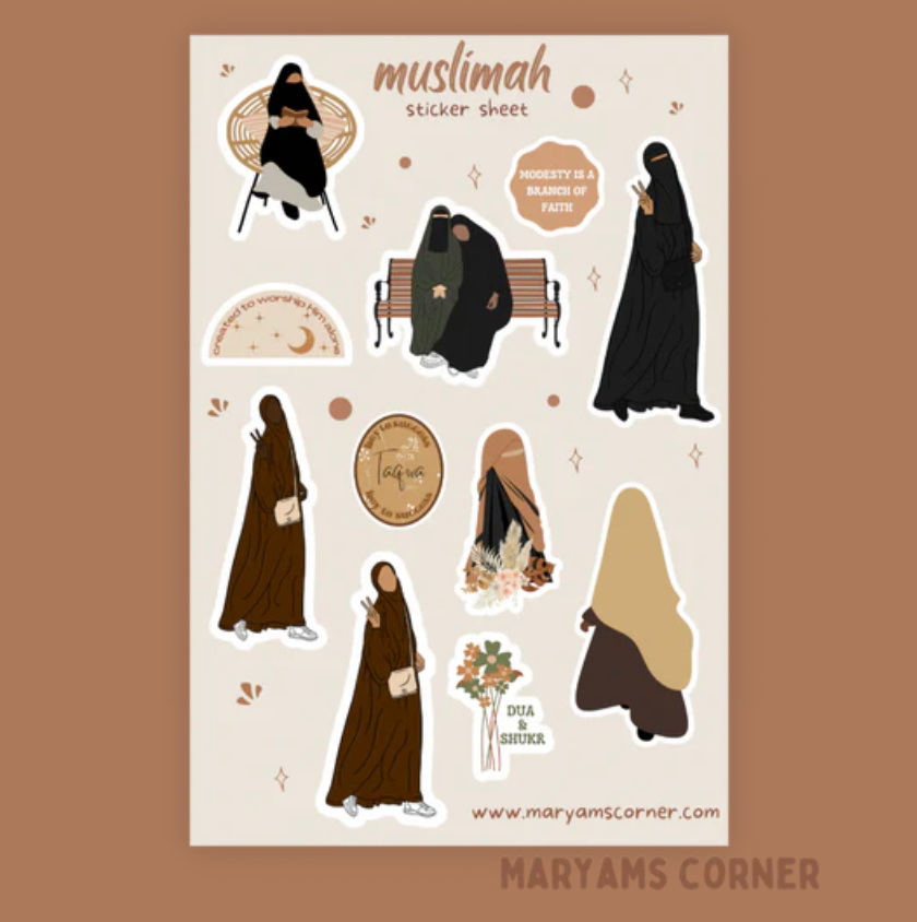 MC Muslimah Sticker Sheet