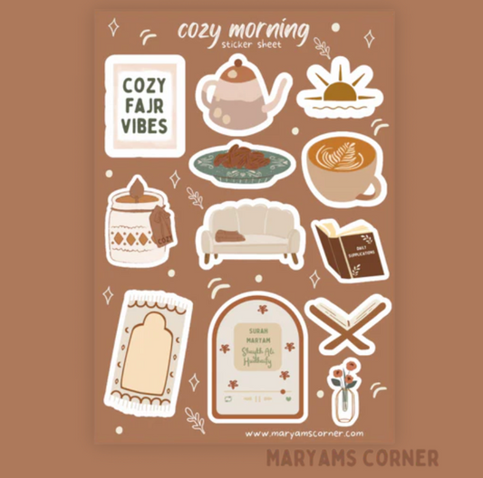 MC Cozy Morning Sticker Sheet