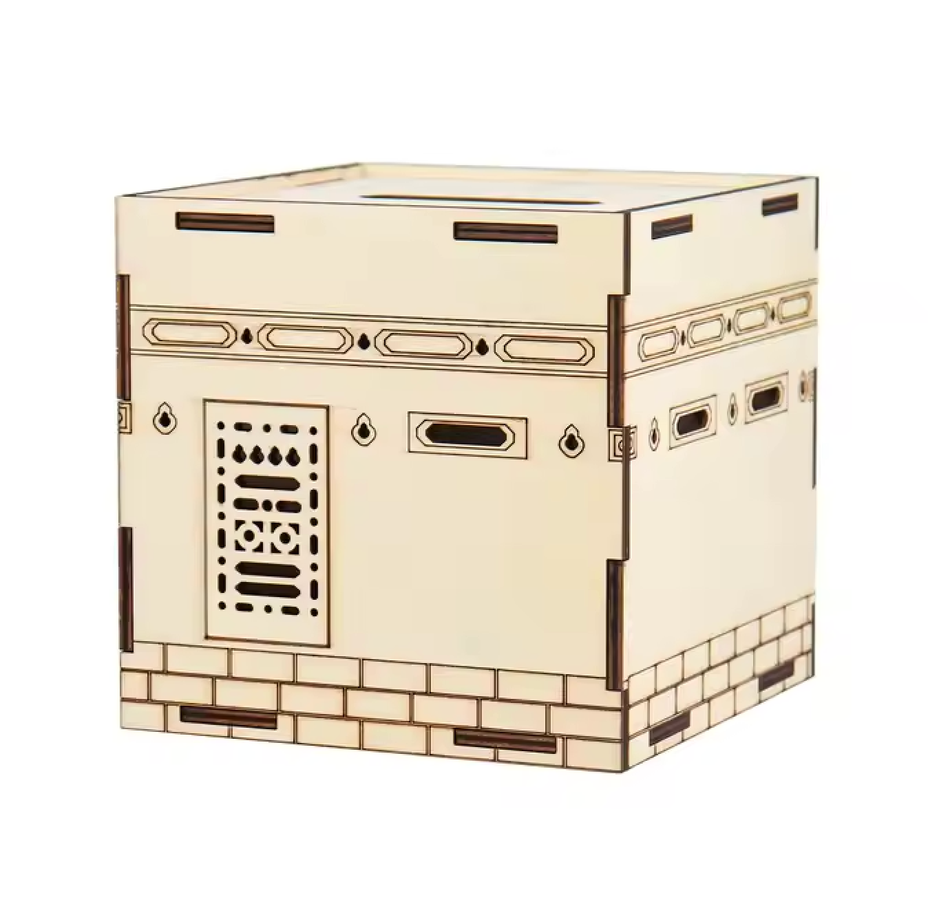 TNC Kaaba Natural Wooden Money Saving Box