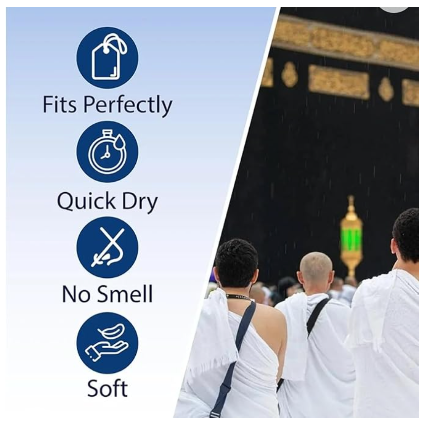 Ihram Hypoallergenic Set of 2 Towels
