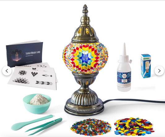 DIY Mosaic Lamp Kit  US Plug with Video Instructions