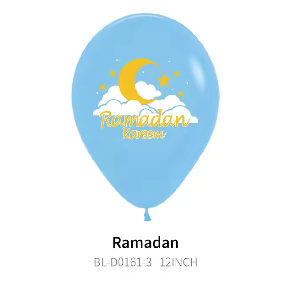 10pc Ramadan latex 12-inch balloons