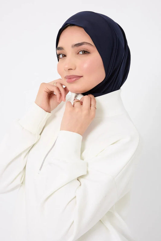 Instant Sandy Hijab With Snap Back Button