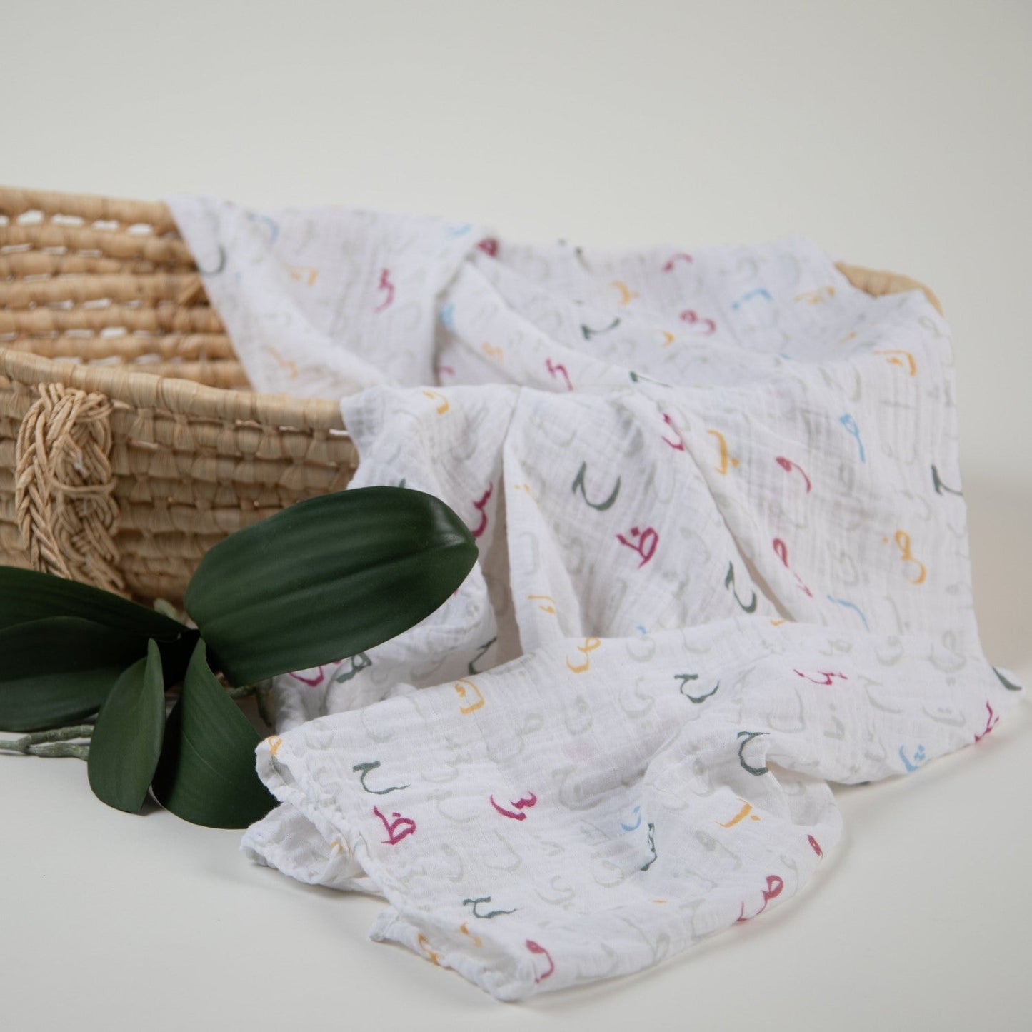 Arabic Alphabet Muslin Swaddle