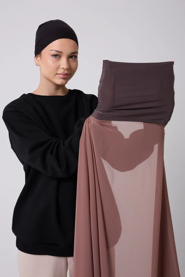 Instant Hijab - 2 in 1 Chiffon & Tube