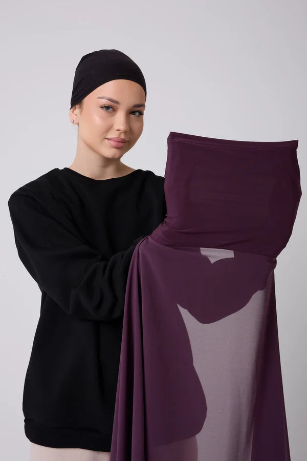 Instant Hijab - 2 in 1 Chiffon & Tube