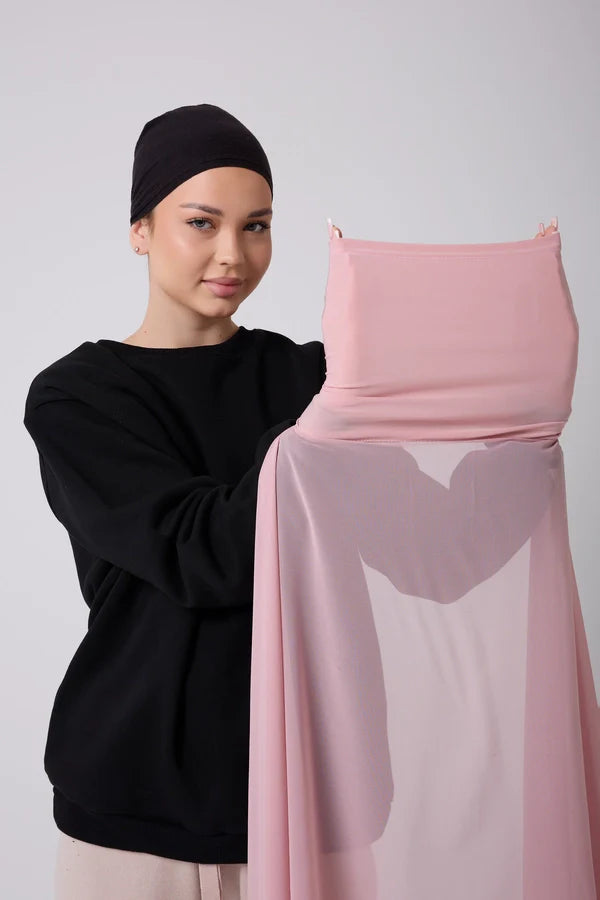 Instant Hijab - 2 in 1 Chiffon & Tube