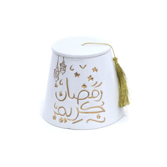 Timeless Whimsy Tarboosh Box with Ramadan Kareem Design