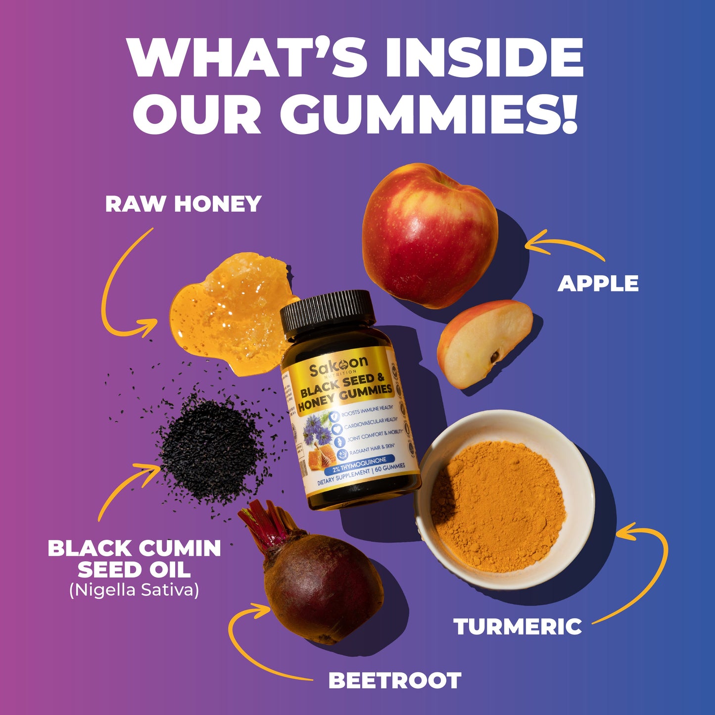 Black Seed Oil & Honey Gummies