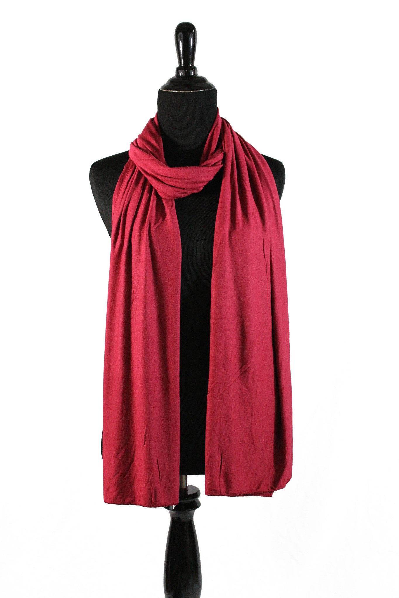 Jersey Hijab - Dark Red