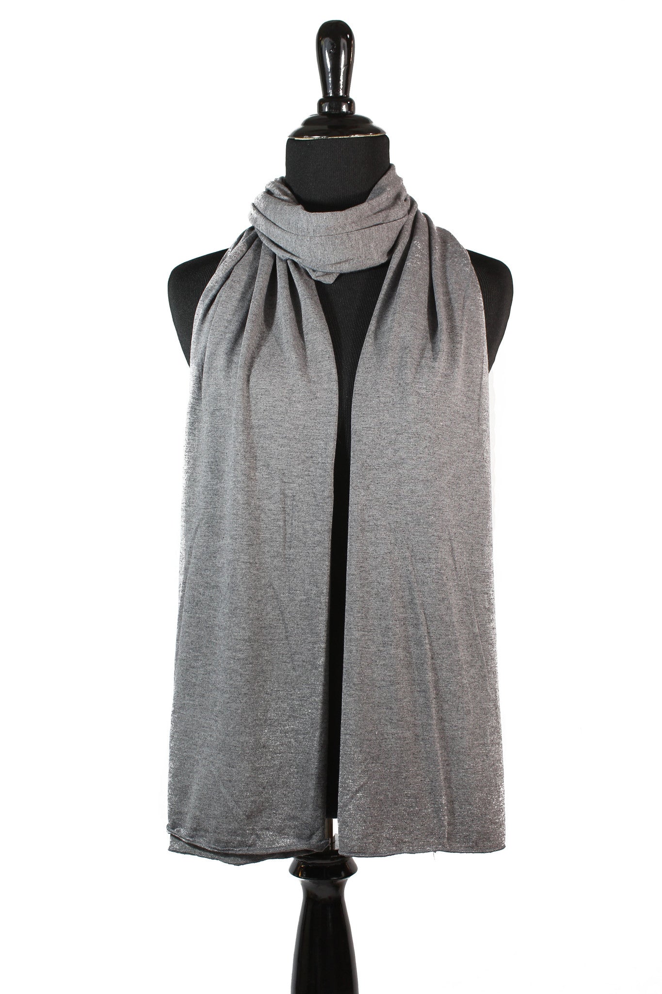 Jersey Hijab - Dark Heather Gray