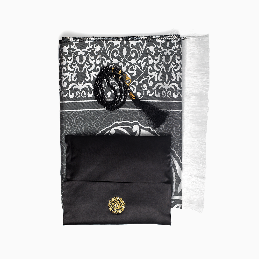 Ebadat Gift Prayer Mats with Matching Prayer Beads - Beautifully Designed for a Meaningful Gift