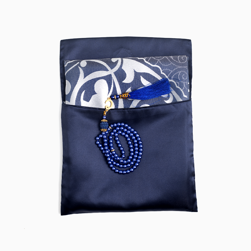 Ebadat Gift Prayer Mats with Matching Prayer Beads - Beautifully Designed for a Meaningful Gift