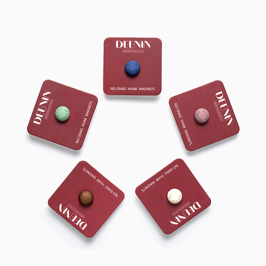 DEENIN Strong Magnetic Hijab Magnets - Secure Hold Without Damaging Your Scarf