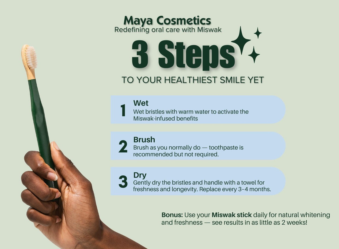 Miswak toothbrush