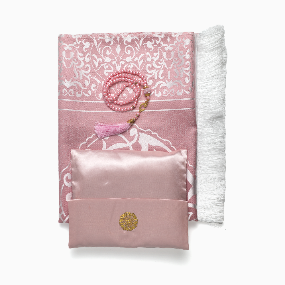 Ebadat Gift Prayer Mats with Matching Prayer Beads - Beautifully Designed for a Meaningful Gift