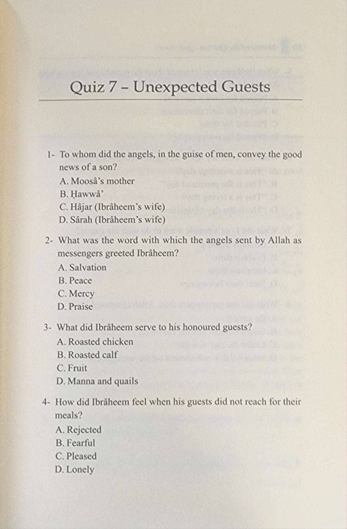 Stories of the Qur'an Quiz Book | 400 Multiple Choice Questions With Answers and References