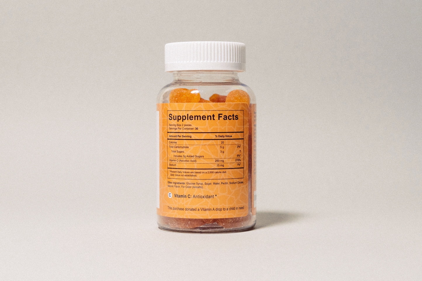 Halal Vitamin C Chewable Gummies - 60 Count | Salaam Nutritionals