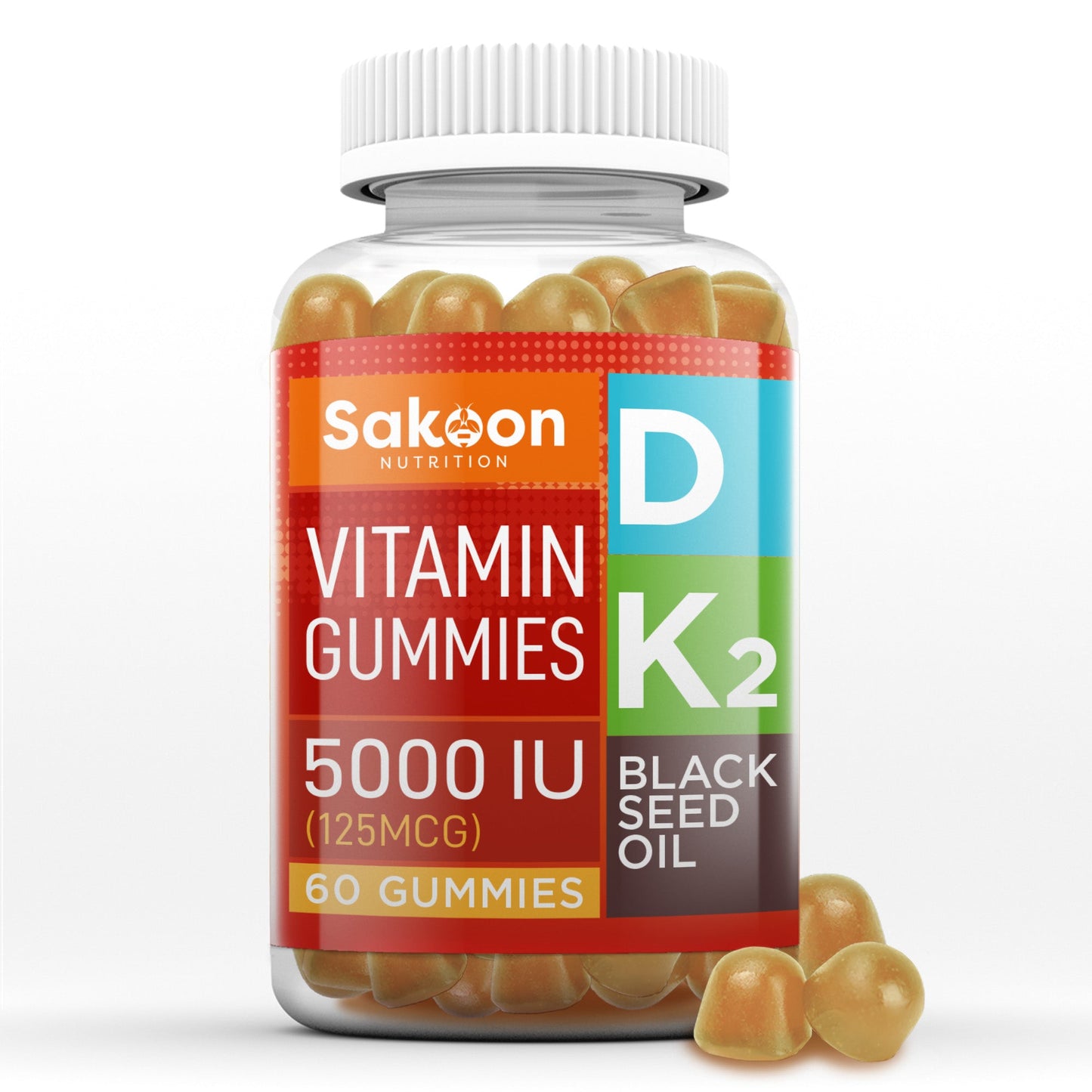 5000 IU Vitamin D3 With Vitamin K2 & Black Seed Oil