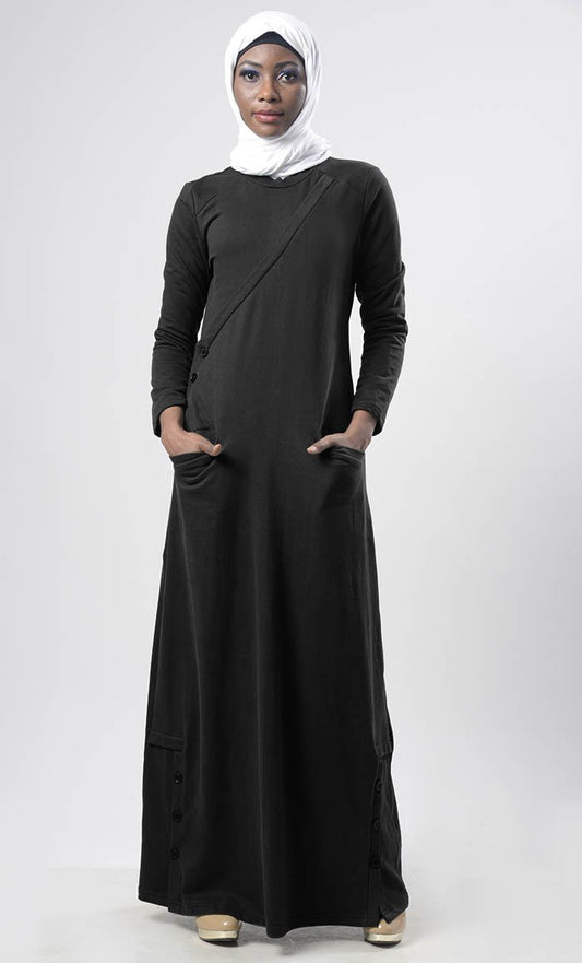Warm Winter Fleece Abaya