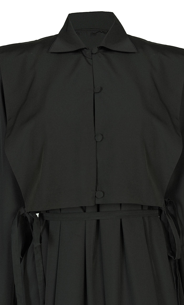 Women's Black Kashibo Abaya With Short Jacket